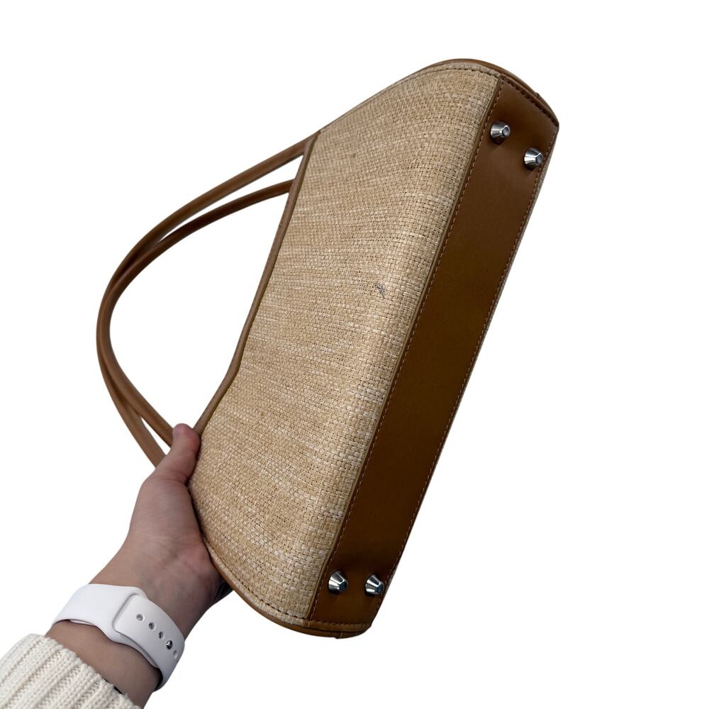 Kate Spade Vintage Y2K Straw Structured Hand Bag - Picture 4 of 5